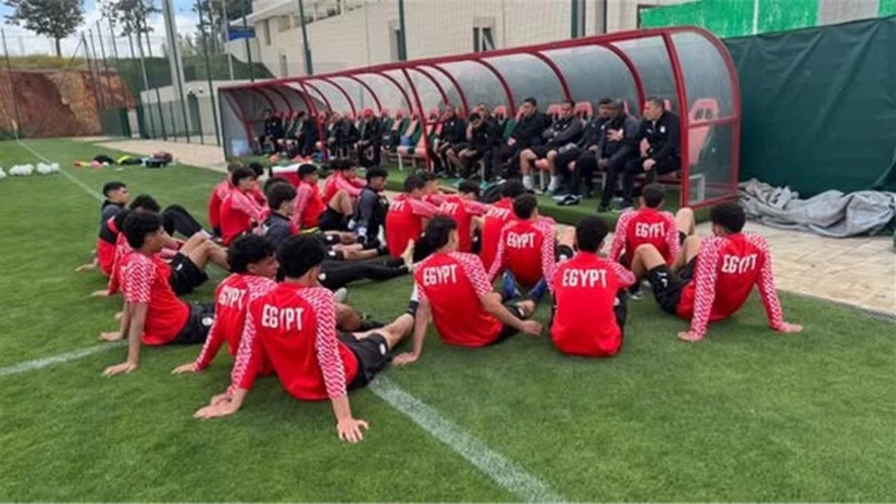 منتخب مصر يستعد لملاقاة المغرب في كأس أمم أفريقيا للناشئين
